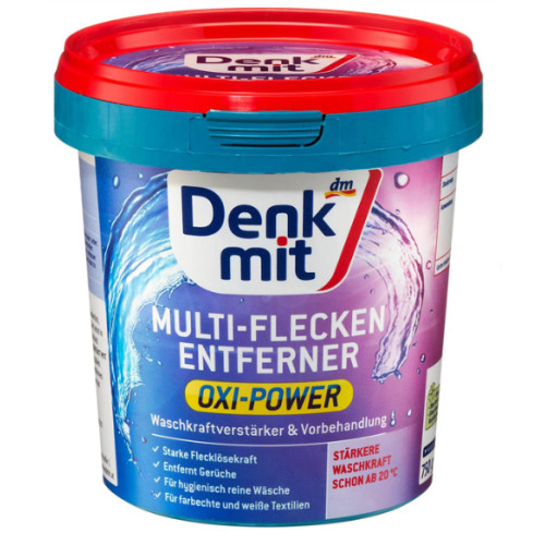 Плямовивідний порошок для одягу Denkmit Multi-Flecken Entferner Oxi-Power, 750 гр